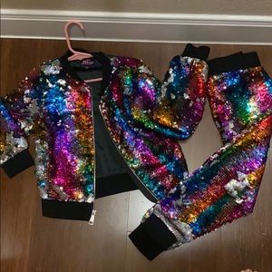 Jojo Siwa sequenced jumpsuit 6/6X. S/M